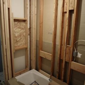 Indian Trail Bathroom Shower Remodel During 5